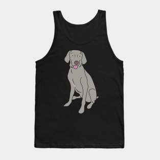 Weimaraner Silver Gray Puppy Dog Lover Tank Top